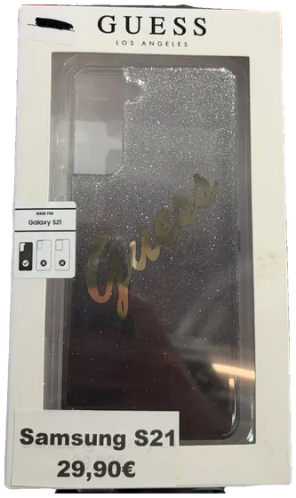 Guess Galaxy S21 Hülle – Glitter · Schwarz Verlauf