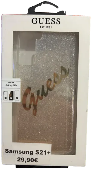 Guess Galaxy S21+ Hülle – Glitter · Gold Verlauf