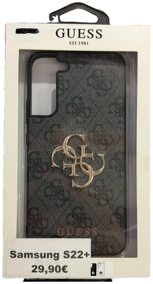 Guess Galaxy S22+ Hülle – 4G Schwarz · Metall-Logo