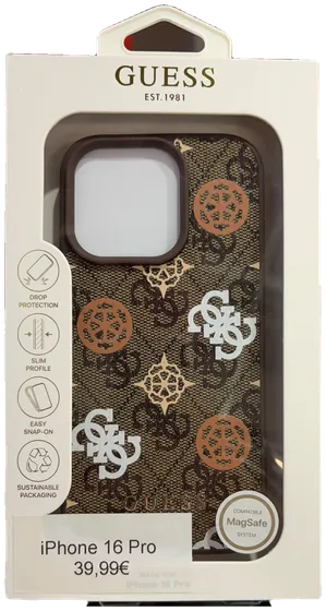 Guess 4G Peony Braun – Guess Hülle für iPhone