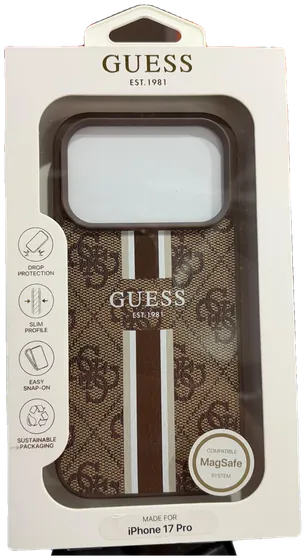 Guess 4G Braun · Streifen – Guess Hülle für iPhone