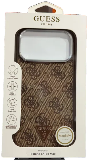 Guess 4G Braun · Dreieck-Logo – Guess Hülle für iPhone