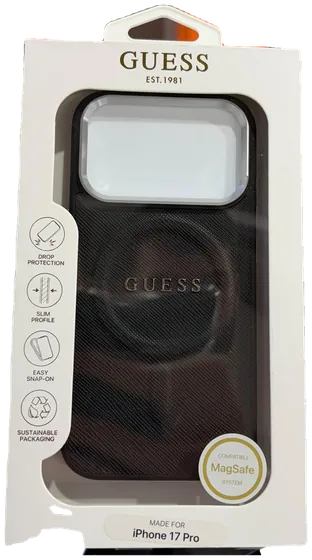 Guess Saffiano Schwarz – Guess Hülle für iPhone
